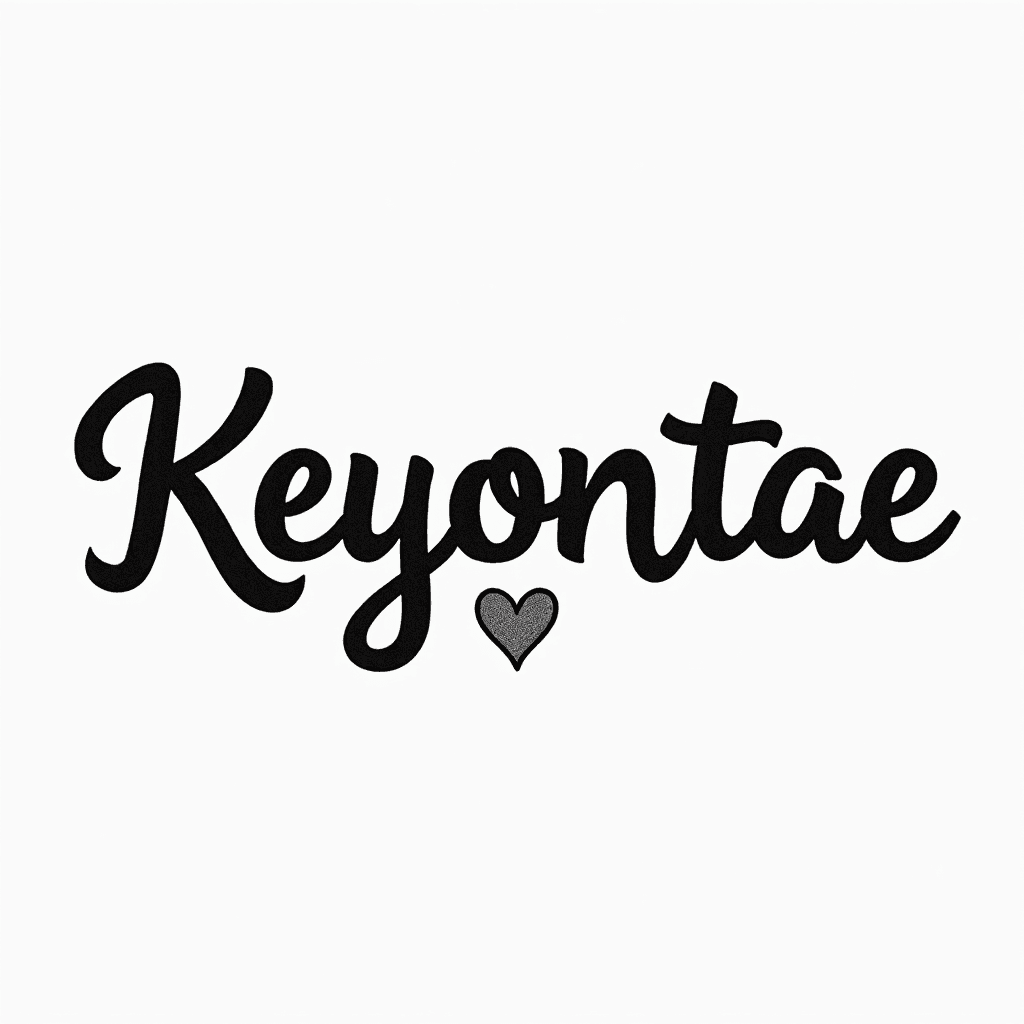 Small font and cursive, cute but elegant of the na…