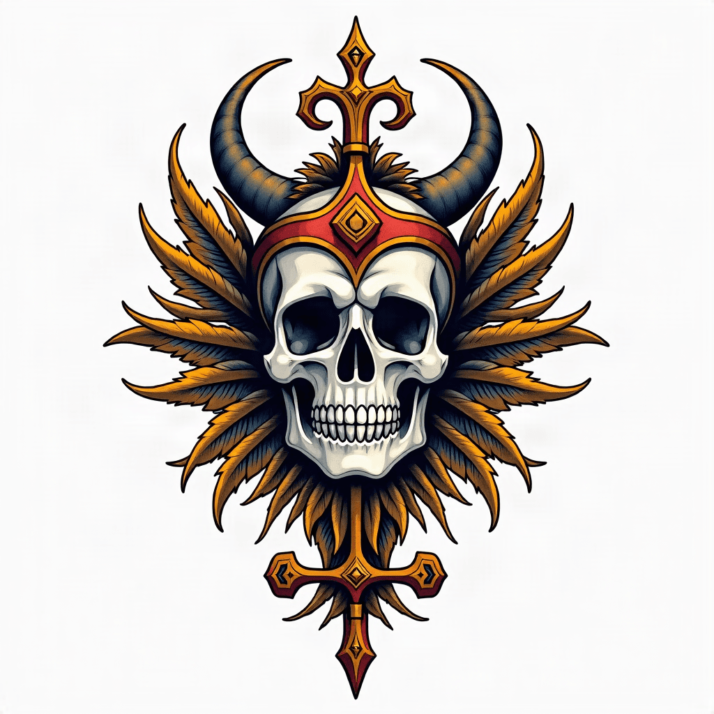 McCollum family crest in Norse art design