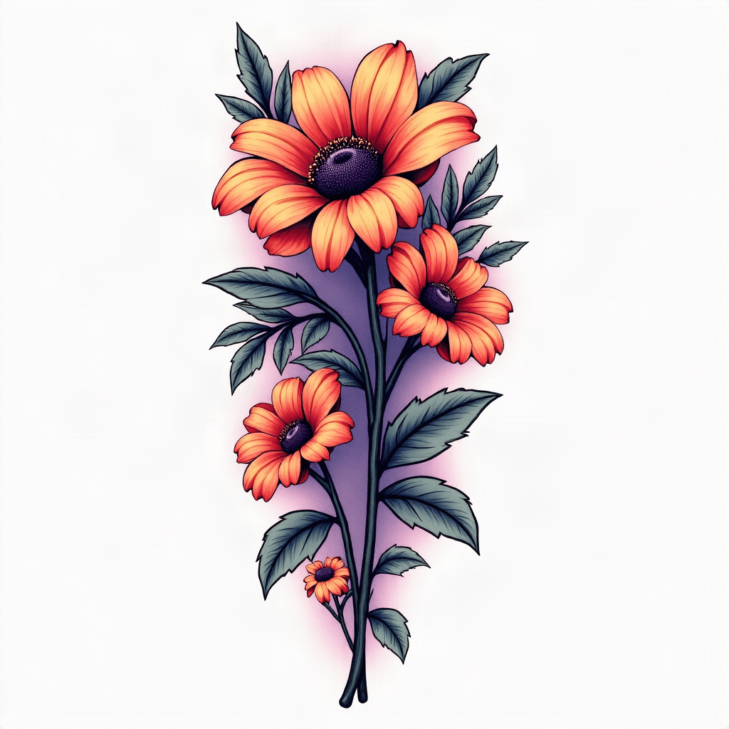 Beautiful tattoo design for 太もも